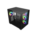 Cooler Master Obudowa Elite 681 Panoramic 270° szkło hartowane czarna