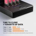 AXAGON ADSA-M2C44 Stacja dokująca USB4 dla 4x M.2 NVMe SSD z funkcją klonowania dysków bez komputera