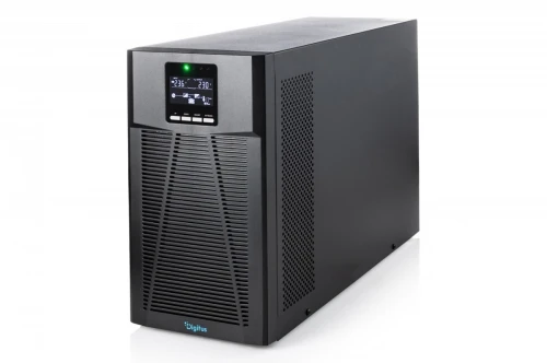 Digitus Zasilacz awaryjny UPS Online Tower 19" LCD 3000VA/3000W 6x12V/9Ah 8xC13 1xC19 1xC14 USB RS232 RJ45 GŁ.460mm