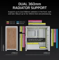 Corsair Obudowa FRAME 4000D RS Wood Mid-Tower White/Oak