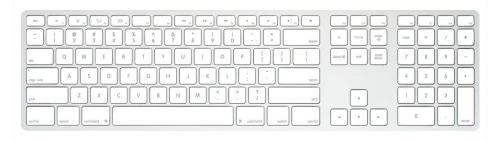 Matias Klawiatura bezprzewodowa - aluminiowa Mac dongle USB-C Silver