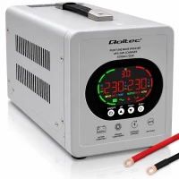 Qoltec Zasilacz awaryjny UPS Pure Sine Wave | 1000VA/720W | Przetwornica12/230V z AVR | LCD | LiFePO4 AGM GEL