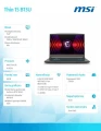 MSI Notebook Thin 15 B13UC-3423XPL nOS/i5-13420/16GB/512GB SSD/RTX3050/15.6
