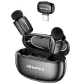 AWEI Mikrofon krawatowy MK5 Duo Ai-Voice czarny