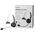 LogiLink Słuchawka nauszna z mikrofonem, bluetooth