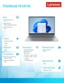 Lenovo Laptop ThinkBook 16 G8 21SK00R0PB W11Pro Ultra 7 255H/2X16GB/1TB/INT/16.0 WUXGA/Arctic grey/3YRS OS + CO2 Offset