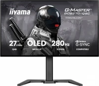 IIYAMA Monitor 27 cali GOB2701QSC-B1 OLED,280Hz,65W,2xHDMI,DP                1500 cd/m? (Szczytowa, HDR), 2560 x 1440, 1500000:1, 0.03ms, 2xHDMI,DP,US