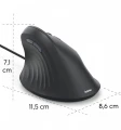 Hama Mysz ergonomiczna przewodowa ECM-500
