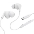Hama Słuchawki douszne Curly USB-C białe