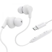 Hama Słuchawki douszne Curly USB-C białe
