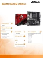 ASRock Płyta główna B550M PHANTOM GAMING 4 AM4 4DDR4 HDMI/DP mATX