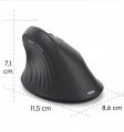 Hama Mysz ergonomiczna multi device EWM-600 czarna