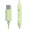 Hama Słuchawki dokanałowe curly usb-c zielone