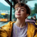 Hama Słuchawki dokanałowe curly usb-c zielone