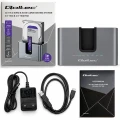 Qoltec Stacja dokująca 2w1 HDD SSD | SATA | M.2 NVMe | Klonowanie |     USB-C | 10Gb/s | 28TB