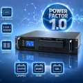 Qoltec UPS Pure Sine Wave do RACK | 3kVA | 3000W | PF1.0 | LCD | EPO |  USB | On-line