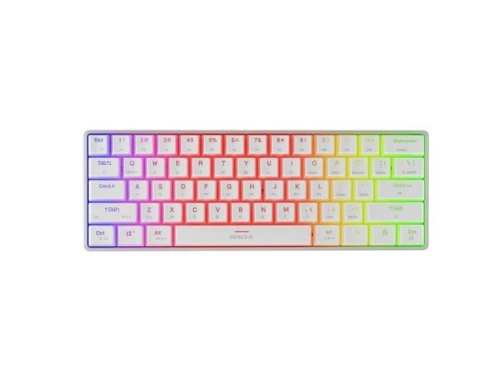 Natec Klawiatura Genesis THOR 660 G2 US RGB biała