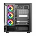 MODECOM Obudowa VOLCANO AQ100 MID ARGB szkło 4 wentylatory czarna