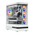 MODECOM Obudowa VOLCANO AQ100 MID ARGB szkło 4 wentylatory biała