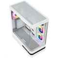 MODECOM Obudowa VOLCANO AQ100 MID ARGB szkło 4 wentylatory biała