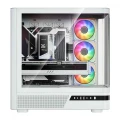 MODECOM Obudowa VOLCANO AQ100 MID ARGB szkło 4 wentylatory biała