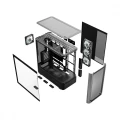 MODECOM Obudowa VOLCANO AQ300 MID RGB GLASS 4 wentylatory czarna