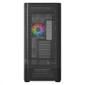 MODECOM Obudowa VOLCANO AQ300 MID RGB GLASS 4 wentylatory czarna