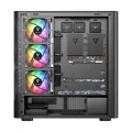 MODECOM Obudowa VOLCANO AQ300 MID RGB GLASS 4 wentylatory czarna