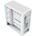 MODECOM Obudowa VOLCANO AQ300 MID RGB GLASS 4 wentylatory biała