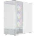 MODECOM Obudowa VOLCANO AQ300 MID RGB GLASS 4 wentylatory biała