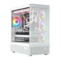 MODECOM Obudowa VOLCANO AQ300 MID RGB GLASS 4 wentylatory biała