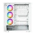 MODECOM Obudowa VOLCANO AQ300 MID RGB GLASS 4 wentylatory biała