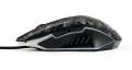 Gembird Mysz optyczna LED, 6-przyciskowa, USB, czarna