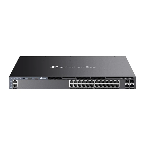 TP-LINK Przełącznik SG6428XHP switch zarządzalny 24 porty gigabitowe PoE+   4 sloty SFP+ 10G