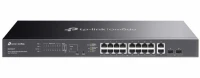 TP-LINK Przełącznik Omada 20-Port GB Easy Managed Switch with 16-Port PoE+ 16× Gigabit PoE+ Ports, 2x Gigabit Non-PoE Ports, 2× Gigabit SFP Ports ES22