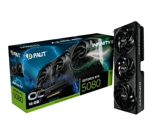 Palit Karta graficzna RTX 5080 INFINITY 3 OC 16GB GDDR7 256bit