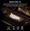 Corsair Klawiatura gamingowa Makr Pro 75 Carbon