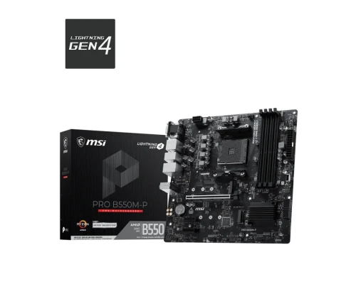 MSI Płyta główna PRO B550M-P AM4 4DDR4 mATX