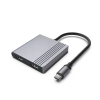 Gembird Adapter USB Type-C 3 w 1 (port USB + HDMI + PD), gwiezdna szarość