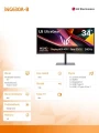 LG Electronics Monitor 34G630A-B UltraGear G6 240 Hz
