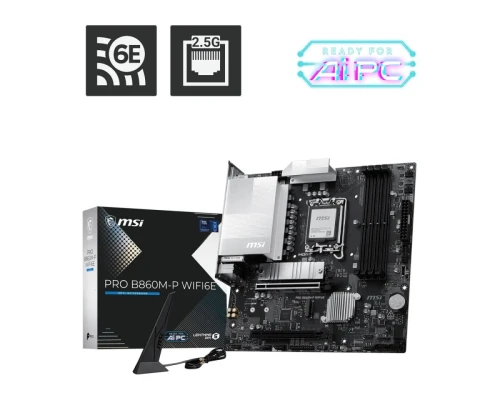 MSI Płyta główna PRO B860M-P WIFI6E am5 4DDR5 mATX