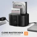 AXAGON ADSA-SC Stacja dokująca, USB 3.2 Gen 1 - 2x SATA 6G 2.5"/3.5" SSD/HDD CLONE DUAL