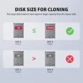 AXAGON ADSA-SC Stacja dokująca, USB 3.2 Gen 1 - 2x SATA 6G 2.5"/3.5" SSD/HDD CLONE DUAL