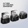 AXAGON ADSA-SC Stacja dokująca, USB 3.2 Gen 1 - 2x SATA 6G 2.5"/3.5" SSD/HDD CLONE DUAL