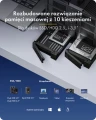 IcyBox Obudowa IB-3710-C31 10xHDD 2,5"/3,5" SATA, Single Mode, HOST USB 3.2 Gen2, Zasilacz 200W