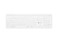 Natec Klawiatura Tang US bezprzewodowa BT + 2.4GHz cicha Slim biała