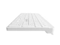Natec Klawiatura Tang US bezprzewodowa BT + 2.4GHz cicha Slim biała