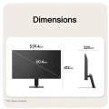 LG Electronics Monitor gamingowy 24G411B-B 23,8 cala IPS Ultragear