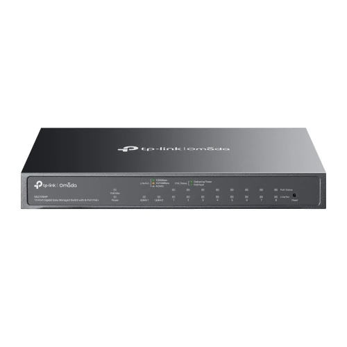 TP-LINK Przełącznik MS110GMP 10-Port Gigabi Desktop Sw 8-Port PoE+