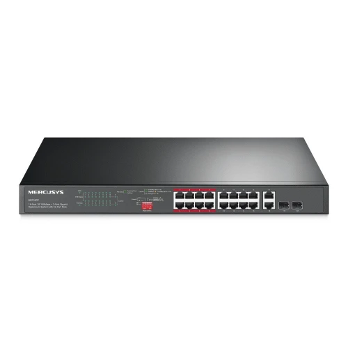 TP-LINK Przełącznik MS118CP 16-Port 10/100M + 2-Port G Rack Sw16PoE